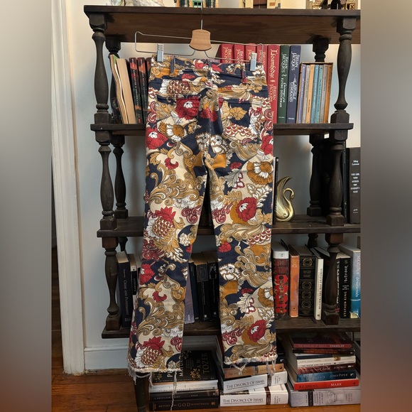 Mother The Hustler Ankle Fray Paisley Jeans 🌼 - Picture 6 of 10